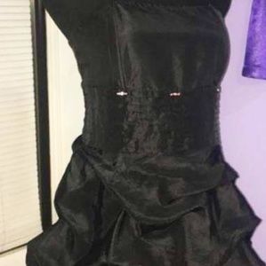 Strapless halter mini Dress